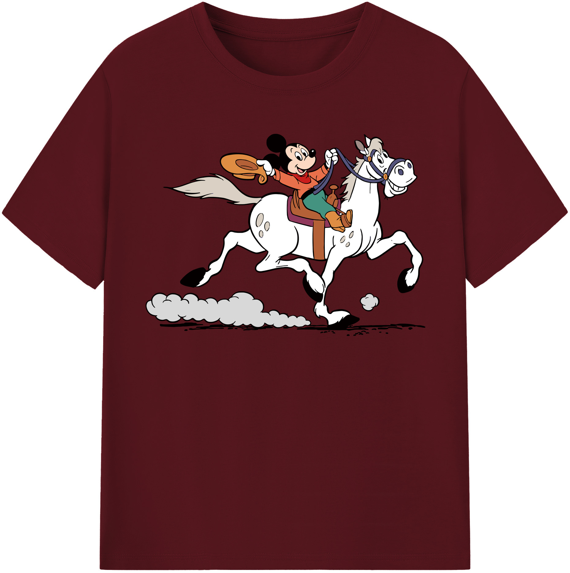 （画像用） ミッキーマウス Mickey Mouse 綿100％半袖Tシャツ（フロントプリント）